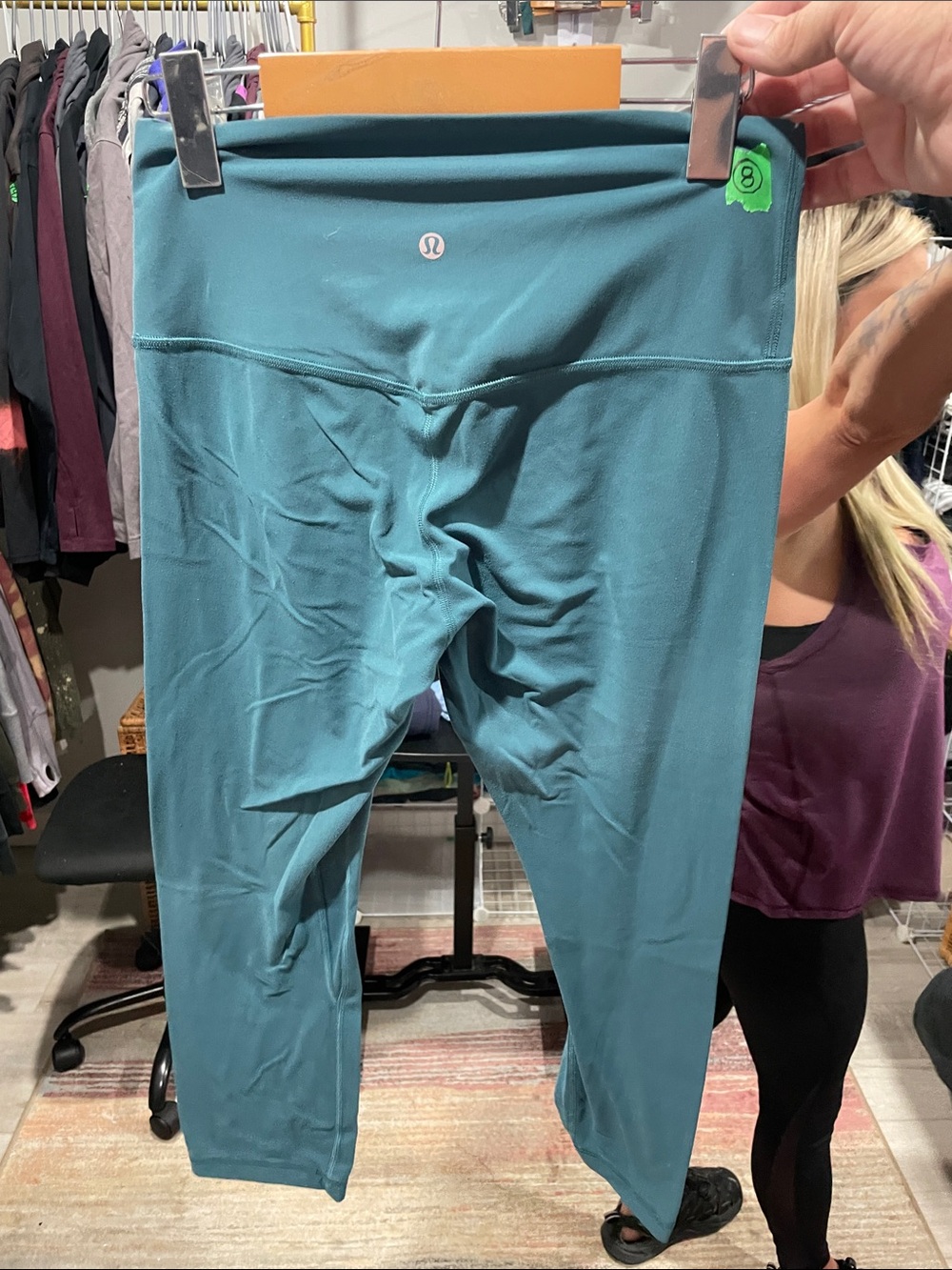 lululemon athletica Teal Capri Leggings